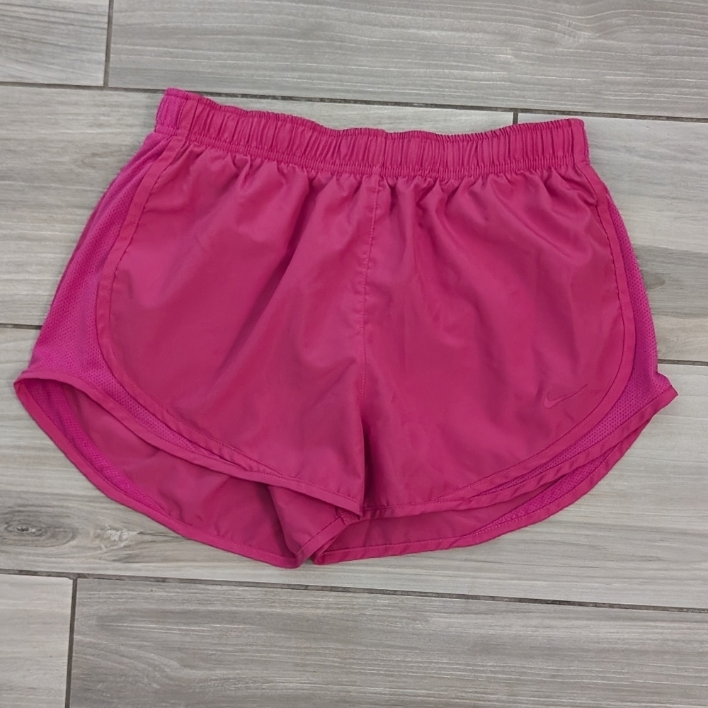 Nike Dri Fit Lined Running Shorts in Magenta